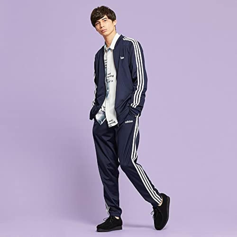 adidas Adidas M CORE 3 Stripes Tricot Tracksuit Jacket x Long Pants Top and Bottom Set Jersey