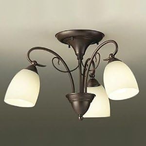 DAIKO LED Chandelier with lamp ~4.5 tatami LED bulb 7.2W (E26) x 3 lights Light bulb color 2700K Easy installation White DCH-38778Y