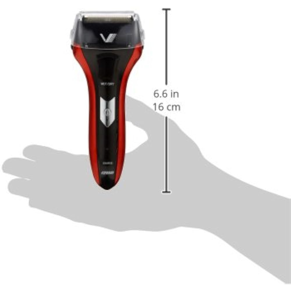 Izumi Seiki Seisakusho Men's Shaver VIDAN Reciprocating 3-blade Red IZF-V25R