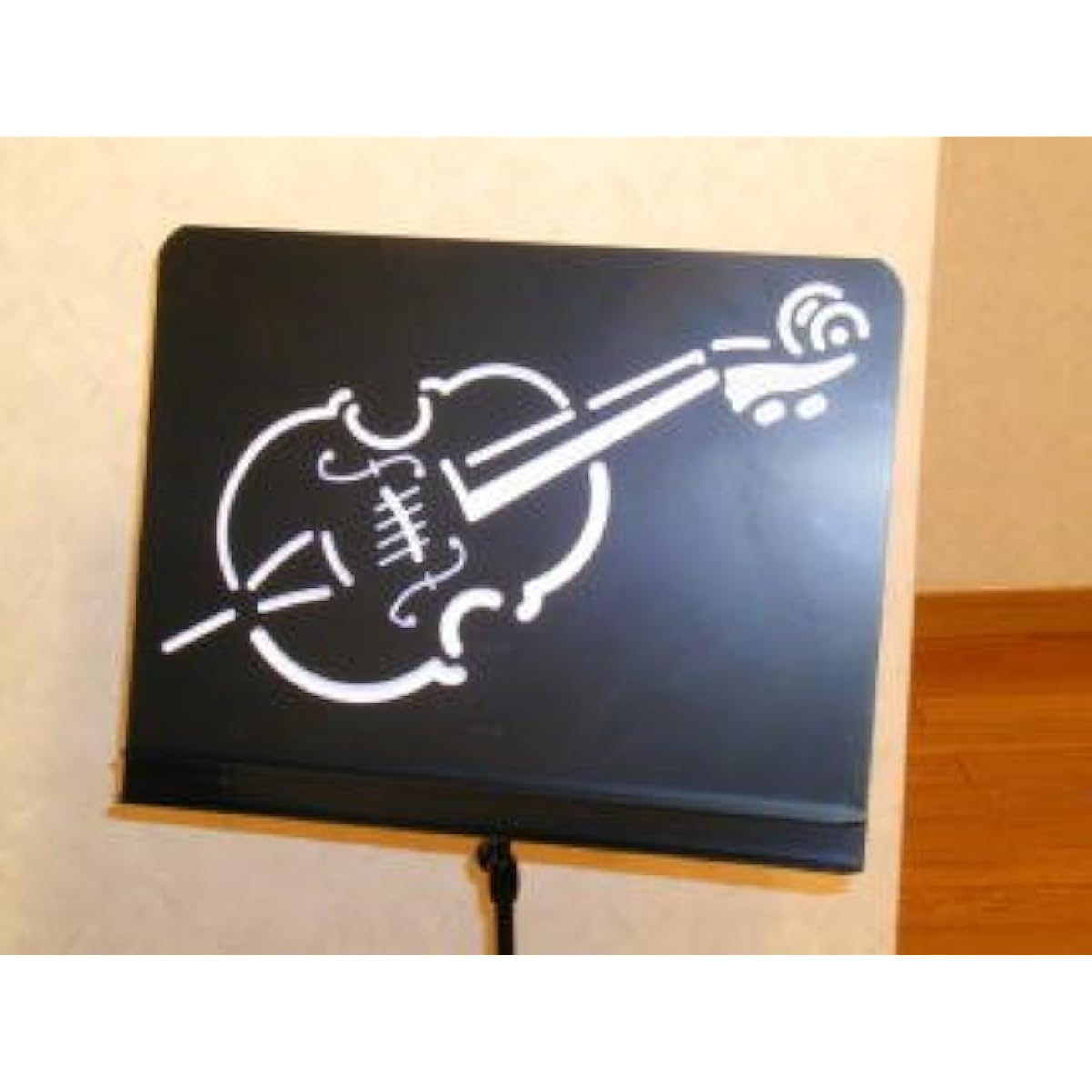 Cello design cut-out music stand