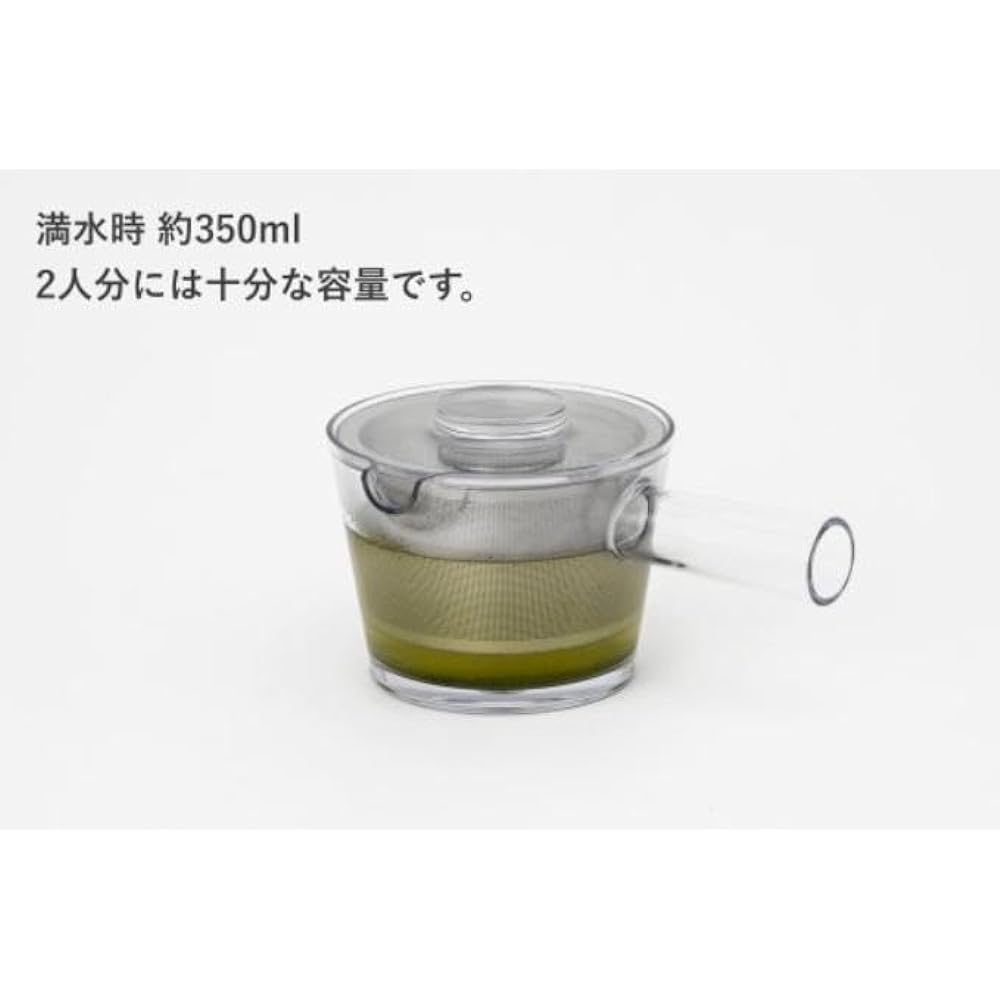 Susumuya Chaten Racu Teapot 350ml Warenai Unbreakable Tea Strain Included Tritan Resin Transparent Clear Supervised by Designer Fumie Shibata