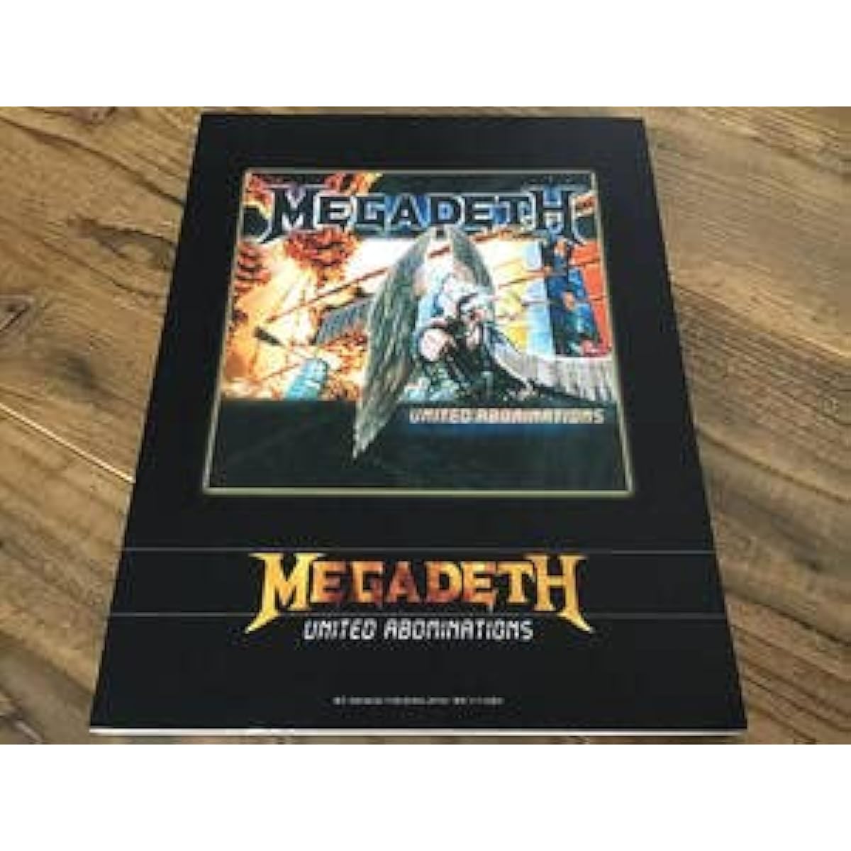 S Out of print New old stock sheet music Megadeth United Abominations tabs band score