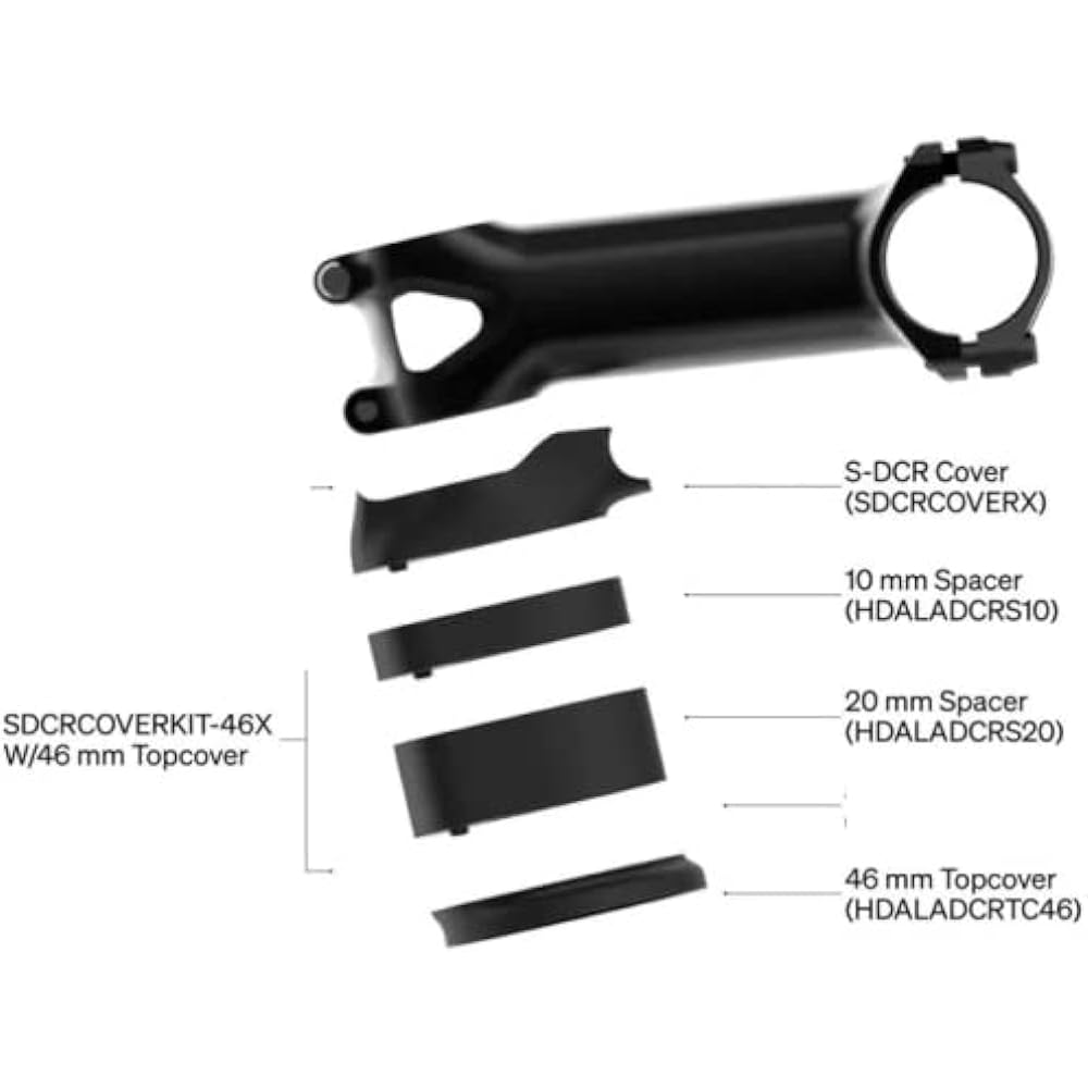 Deda ELEMENTI S-DCR COVER KIT 46mm top cover compatible