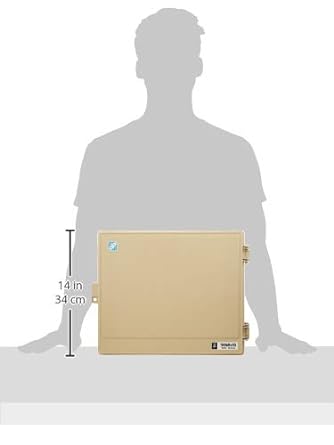 Mirai Kogyo Wall Box, No Roof, Horizontal Type, Effective Fukasa 159, Beige, 1 Piece WB-14AOJ