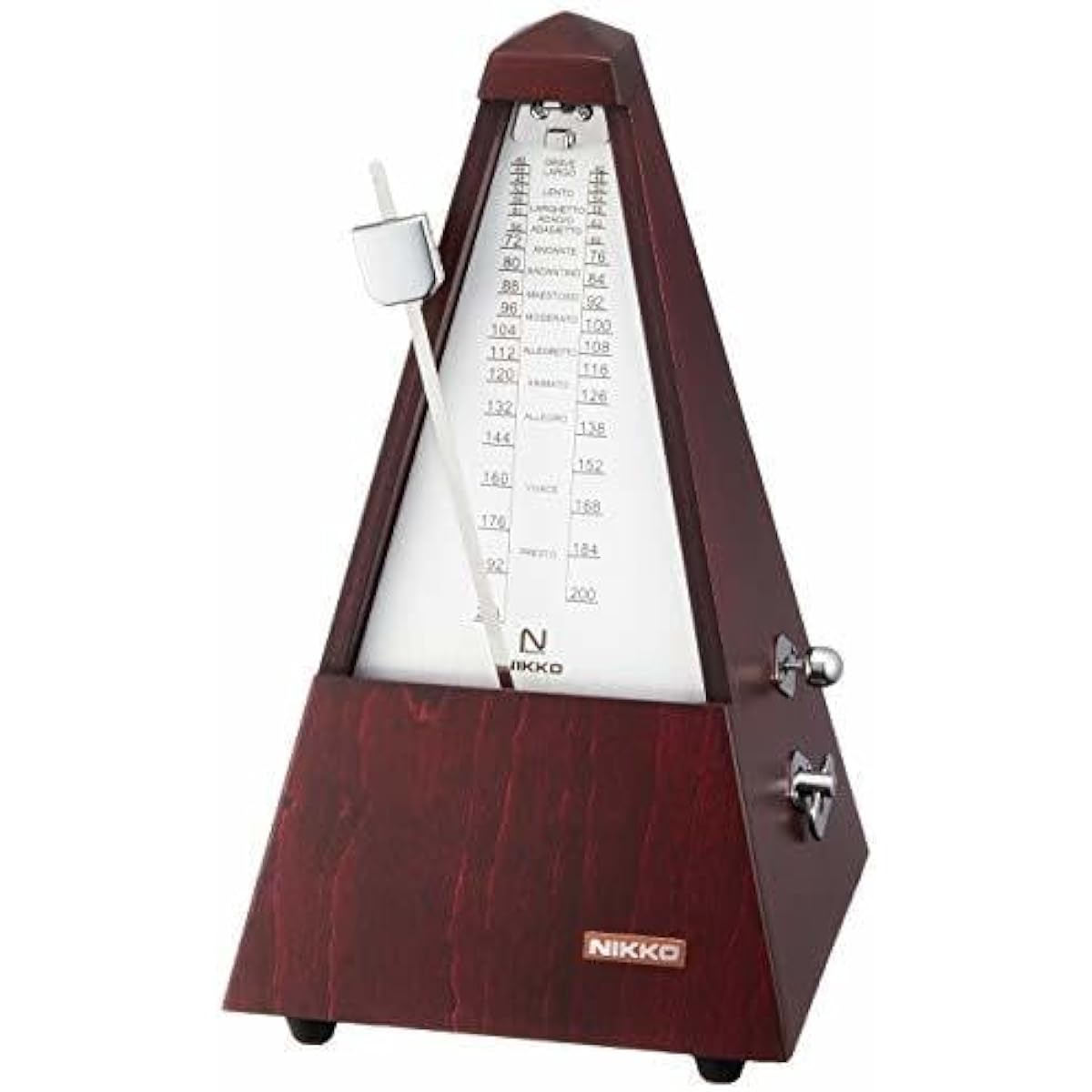 Nikko Metronome, Regular Wooden, Silver, 103