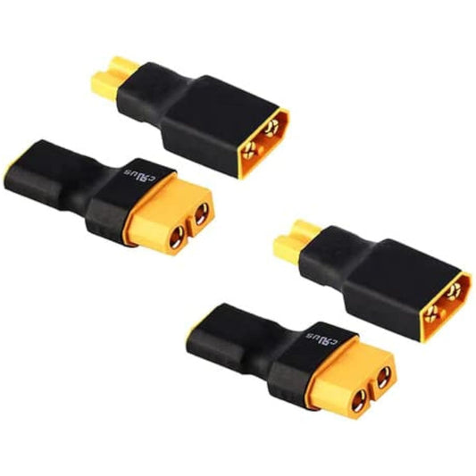 4pcs No Wires XT30 to XT60 Plug Female Male Adapter Wireless Connector for RC FPV Drone Car Lipo NiMH Battery Charger ESC