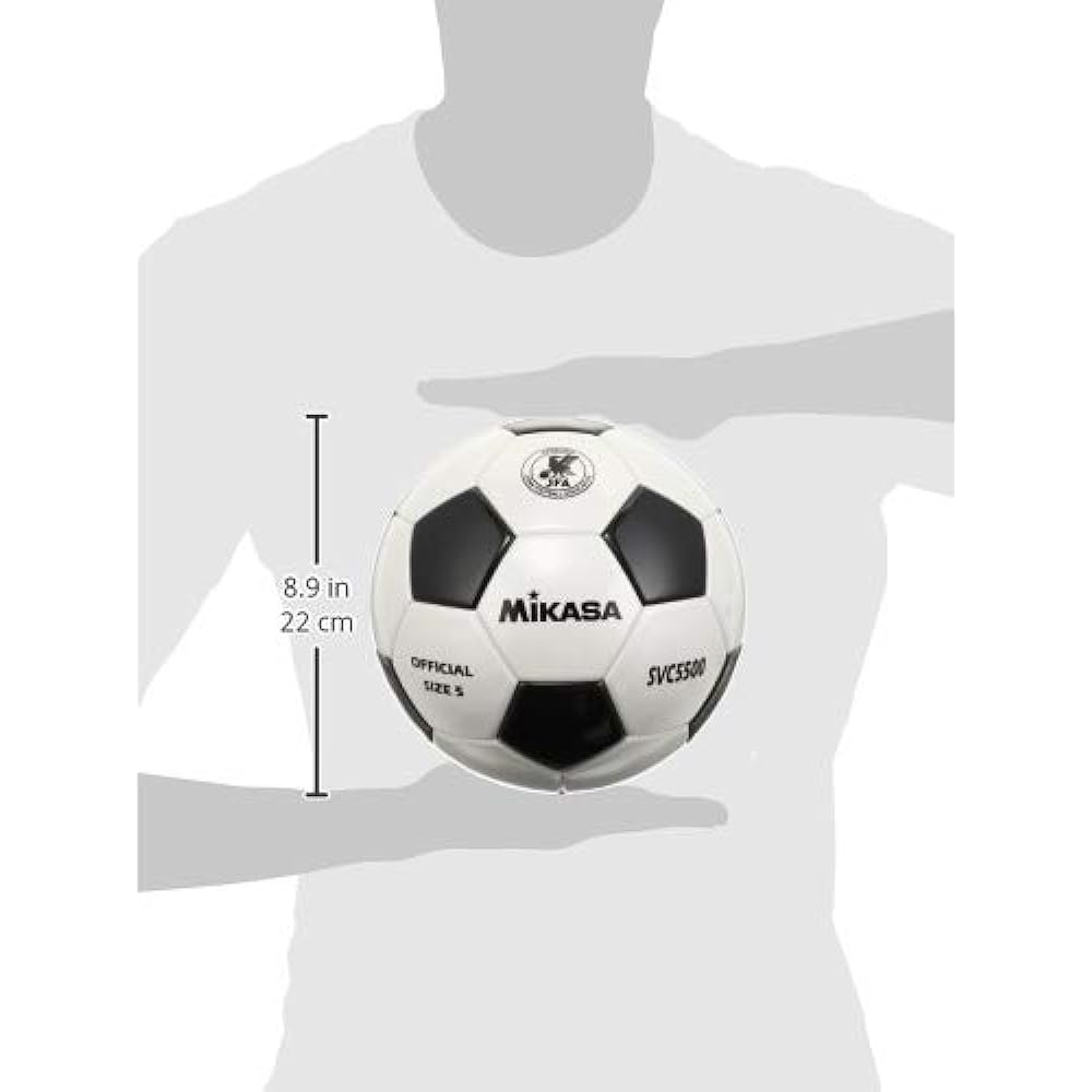 MIKASA Soccer Ball Japan Football Association Certification Ball No. 5 (For General, University, High School, Junior High School Students) Pasted Ball SVC5500 Recommended Internal Pressure 0.8 (kgf/㎠)