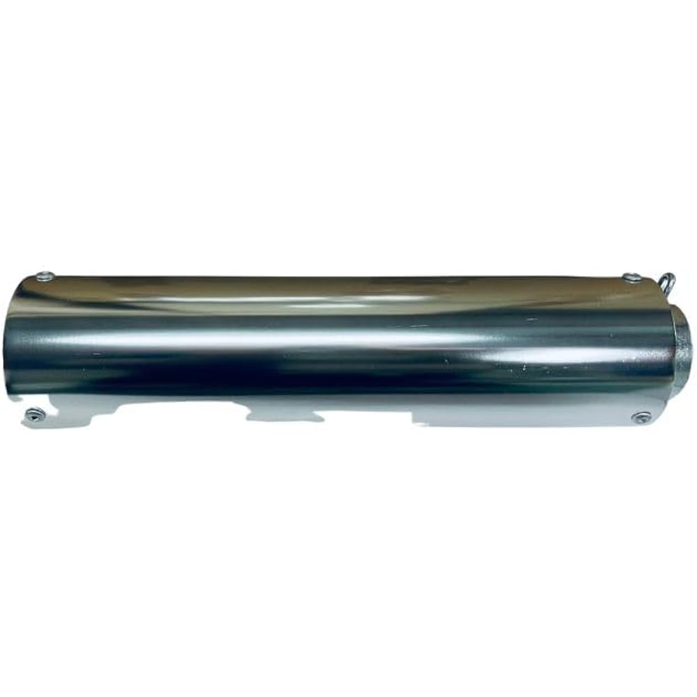 Ende Silencer 42.7Π Selectable Color Band with Spring/General Purpose Aluminum Baffle Inner (Black Silver)