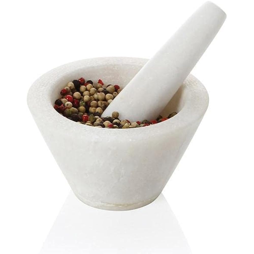 BOSKA Mortar and Pestle White 100 x 100 x 60mm φ10cml Stick 10.5cm Capacity: Approx. 100ml Pestle & Motor Set 330309