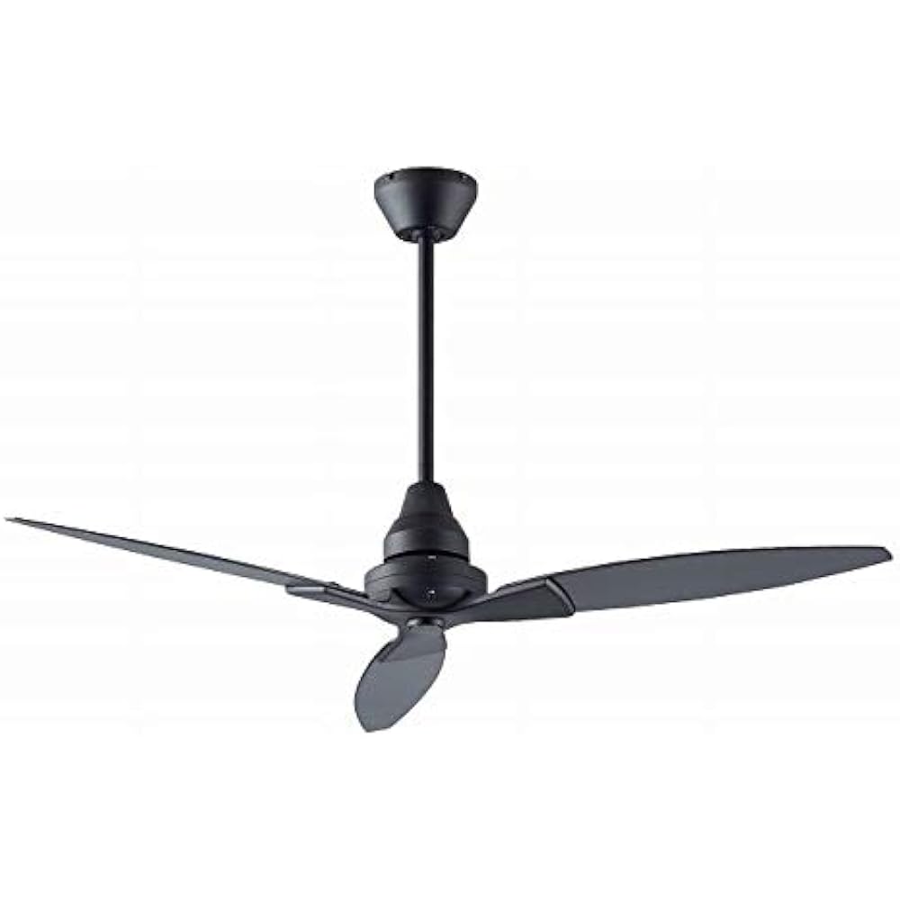 Daiko Ceiling Fan, Black, Lightweight, Atrium, Sloped Ceiling, Remote Control, Easy Installation [DGC-074]