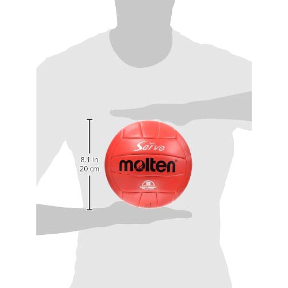 Molten Volleyball Soft Serve Lightweight No. 4 Ball Red EV4R