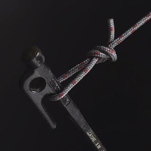 Snow Peak Solid Stake 20 [Set of 6] R-102 Alloy Steel Sturdy, Durable Black