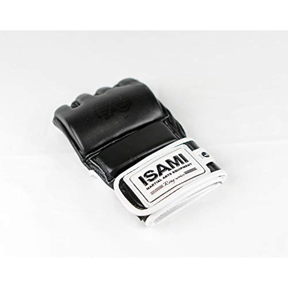 ISAMI Open Finger Gloves RS RS-003 //Isami Mixed Martial Arts MMA Genuine Leather Grappling Gloves
