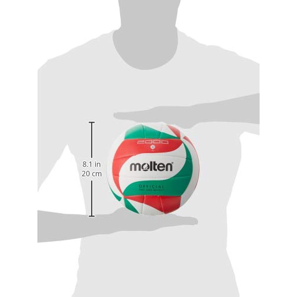 molten Volleyball V4M2000 & Ball Inflator Double Action Hand Pump Black x Gray TRHPSL [Set Purchase]