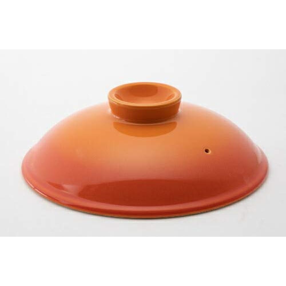 [Made in Japan, Mino Ware] Banquet No. 8 Earthen Pot Bake Orange [For 2 to 3 people, Stylish, Made in Japan, Open Fire KOYO] Microwave and Oven Safe
