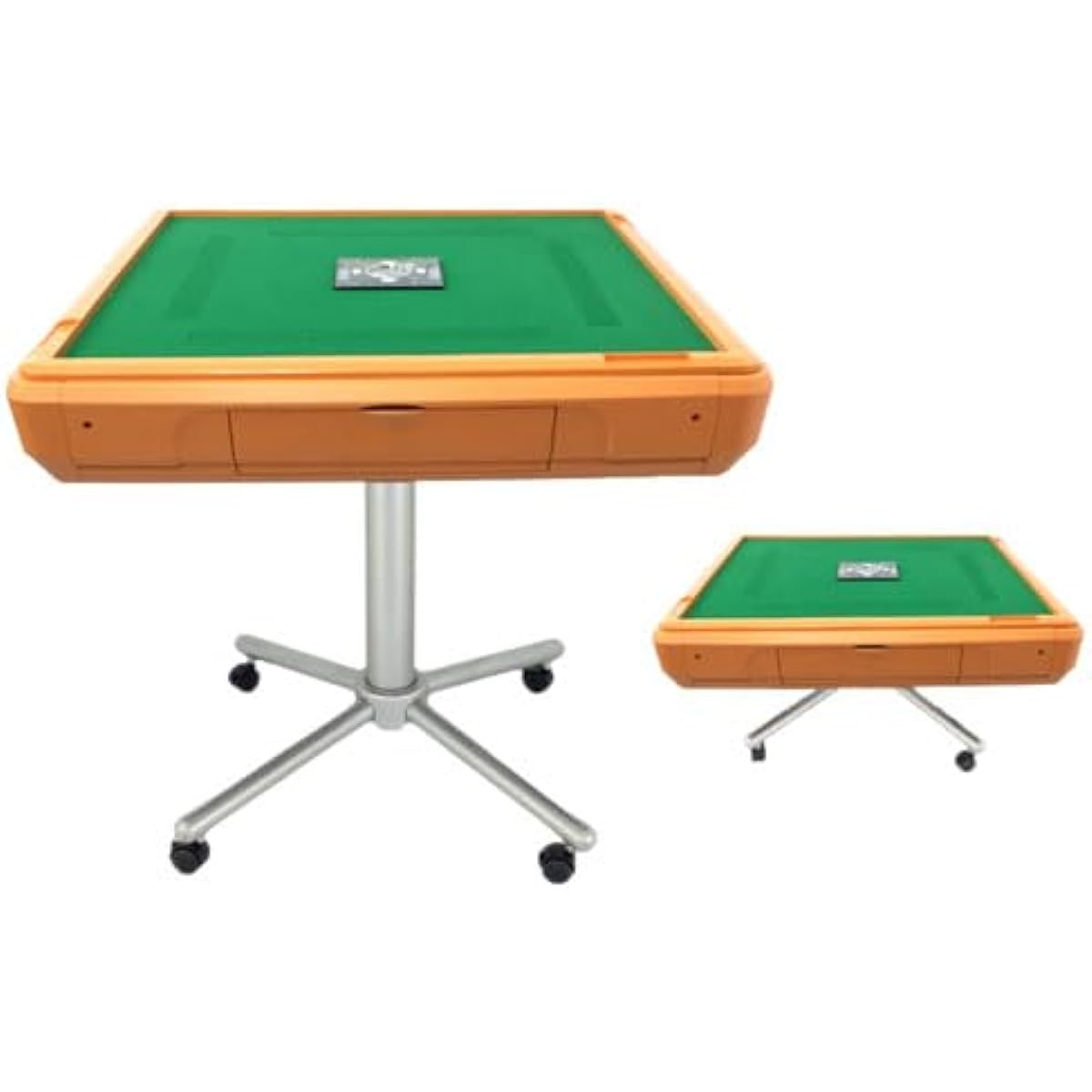 Fully automatic mahjong table "Spider Hash CZ" (Spider#CZ) with casters and legs for both sitting and standing, 28mm tiles (orange)