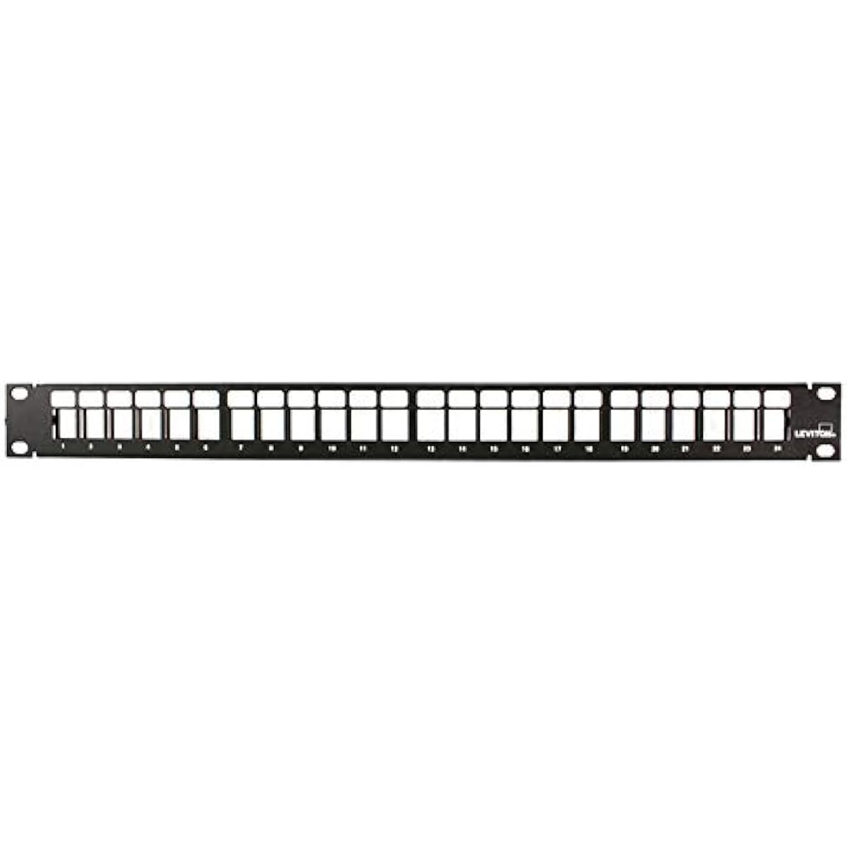 Leviton QuickPort Flat Panel Cable Management Bar Included 24 Port - 1RU 49255-H24 1