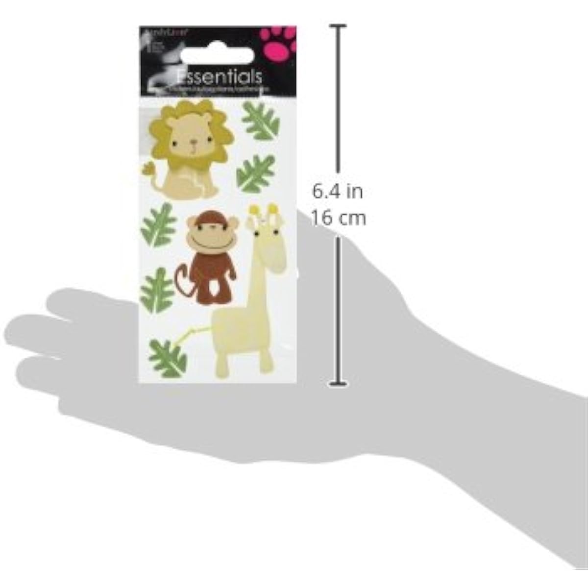Sandylion Jungle Animals Essentials Sticker, Large