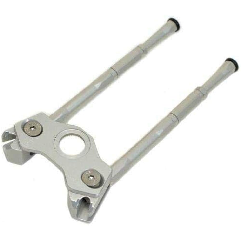 Gearoop Bicycle CoolStand Alloy Adjustable Side Stick 33-39mm, Silver, ST1915