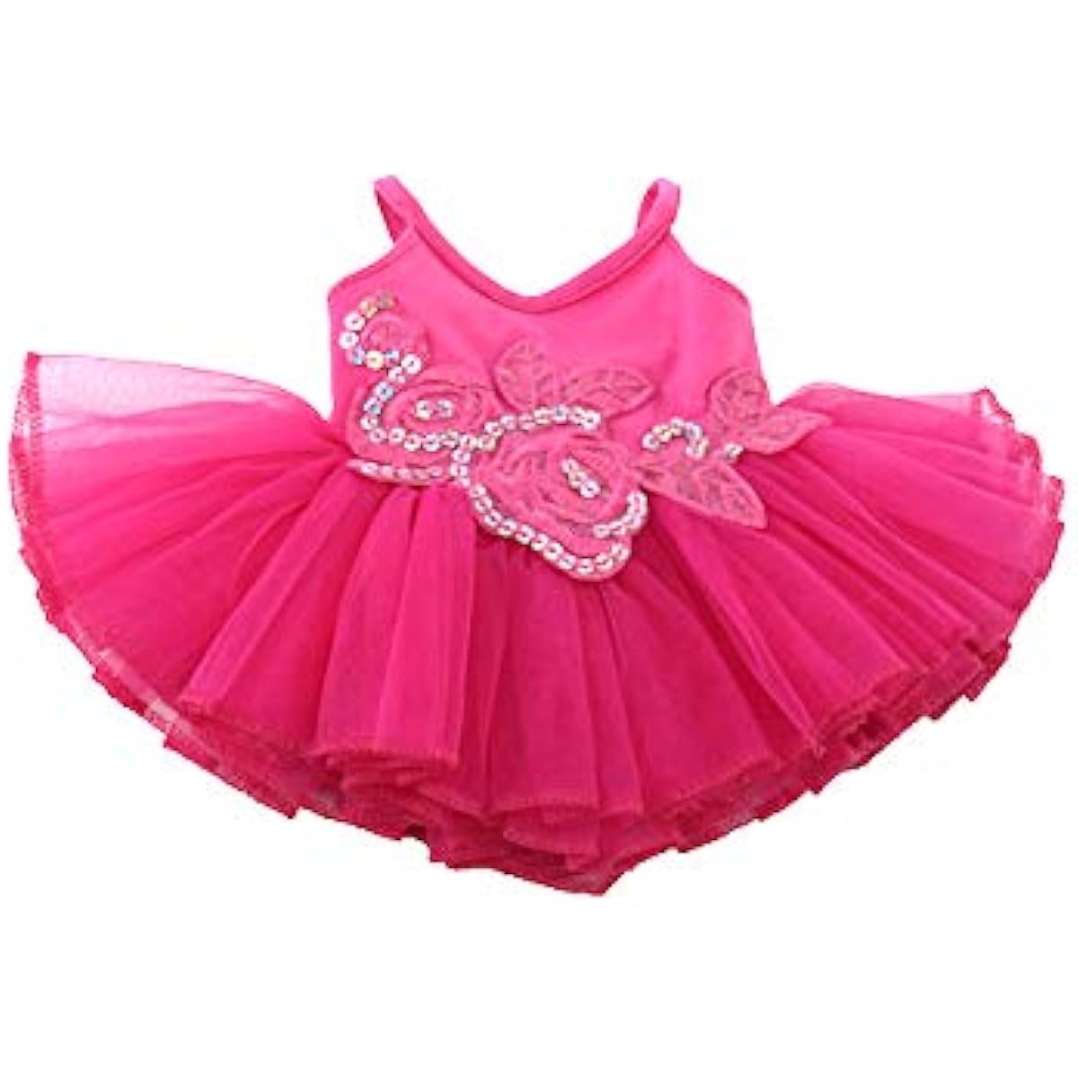 American Fashion World Hot Pink Tutu Outfit for 18" Doll