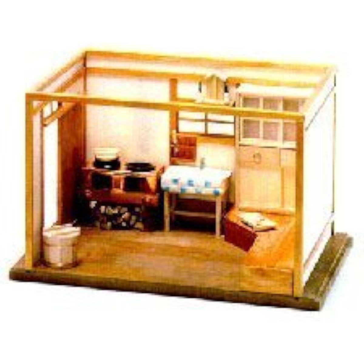Japanese style miniature dollhouse kitchen kit