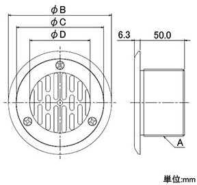 Kakudai side circulation fittings 400-503-30