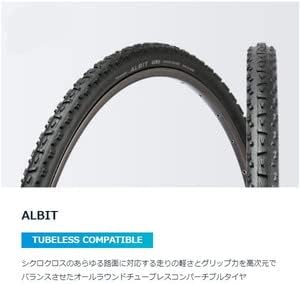 Panaracer Tubeless Convertible Tire [700×33C] ALBIT TLC F733TC-ALB-B Black (For Cyclocross Bike/Cyclocross) F733TC-ALB-B