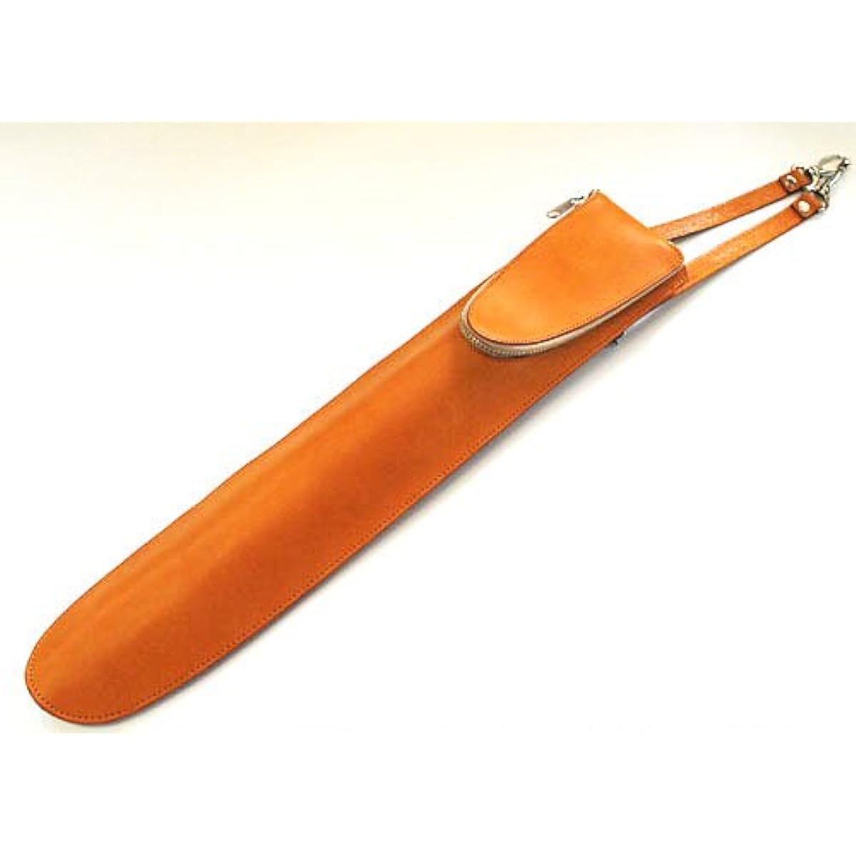 JAJABOON Leather Drumstick Case Slim Stick Bag Camel (with Tuning Key Pocket) Musical Instrument Accessories