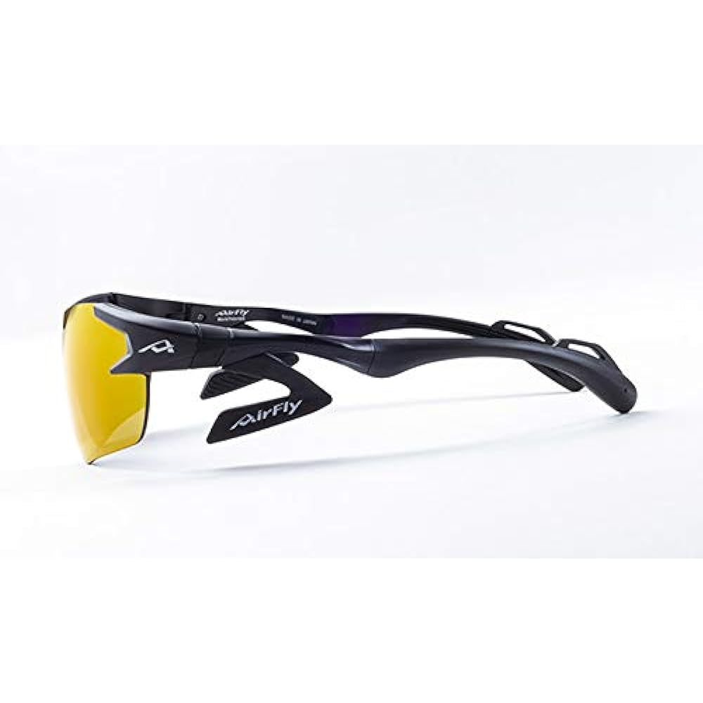 AirFly Nose Padless Sports Sunglasses Kids Size AF-901 C-1K Black Frame AF-901 C-1K Black