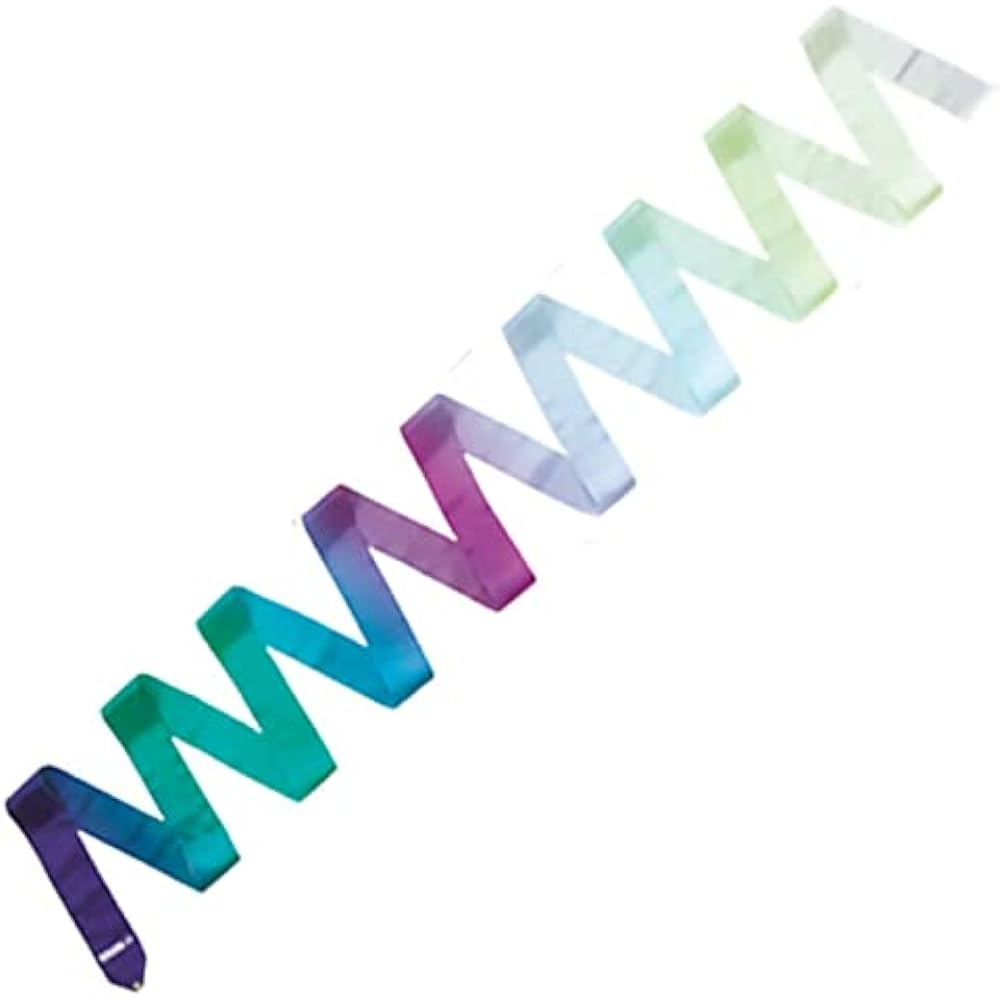 SASAKI Rhythmic Gymnastics Art Gradient Ribbon (5m) Certified by the International Gymnastics Federation MJ-715AG-F