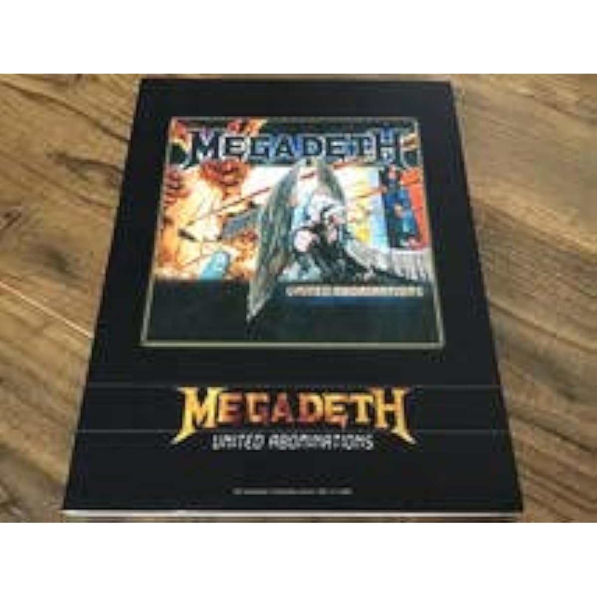 S Out of print New old stock sheet music Megadeth United Abominations tabs band score