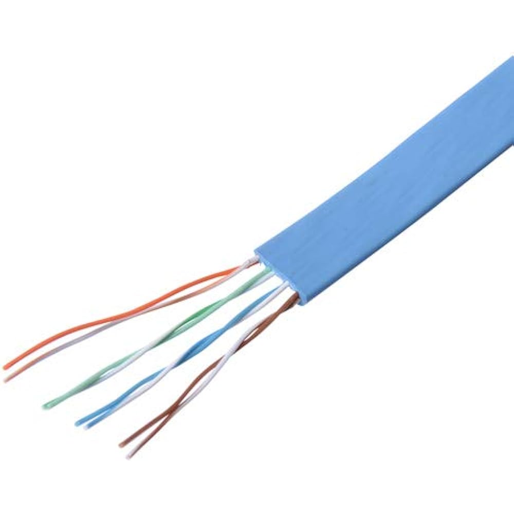 Sanwa Supply Enhanced Category 5 Super Flat Cable Only 100m LA-FL5-CB100LB