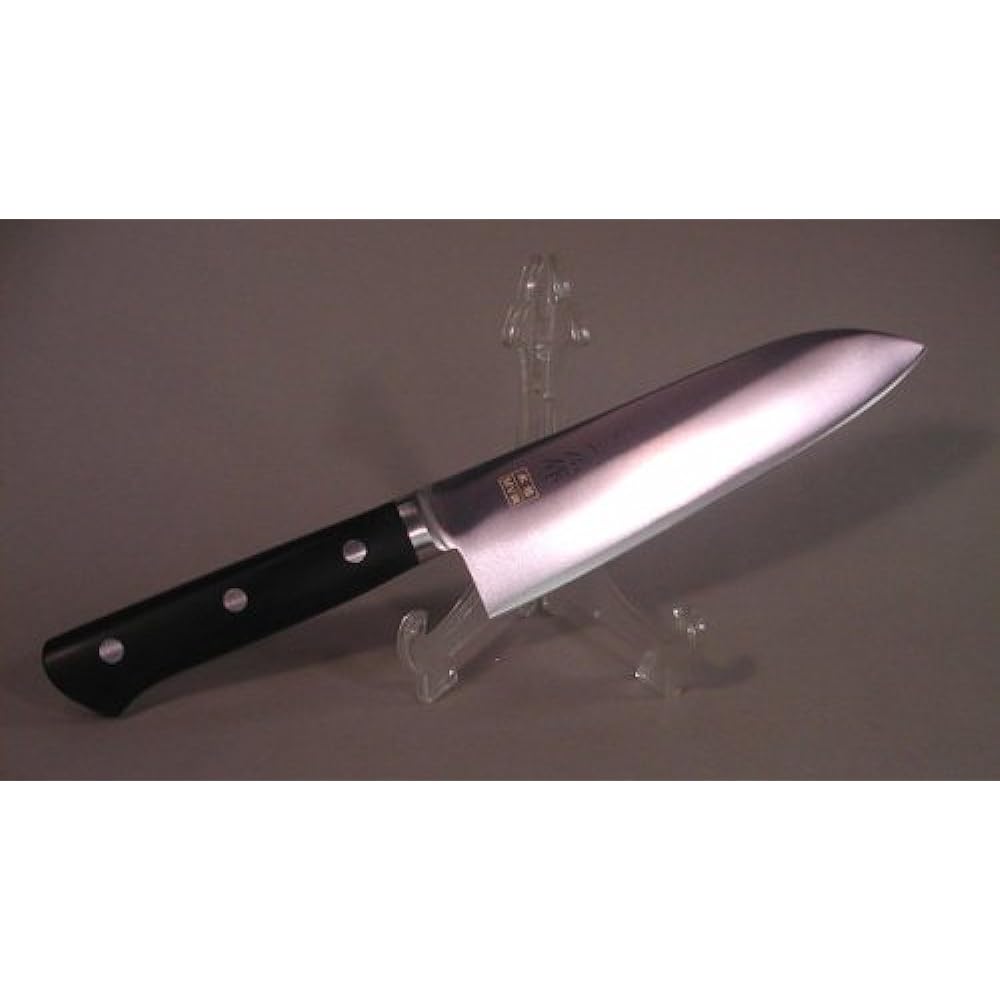 Masahiro MV Steel Honyaki Santoku Type (Double Edge) 17.5cm 14823