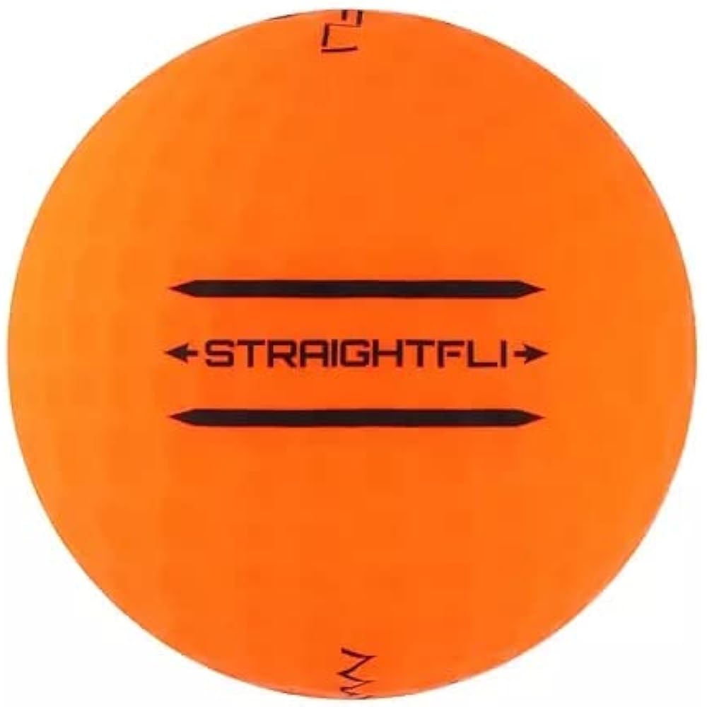 Maxfli Golf Ball Straightfli Golf Balls Straight Fly Matte Orange 2022 Model