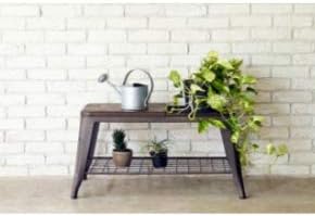 Gart Storage Bench Dark Brown Width 79cm 1281 Umbrella Stand Bench
