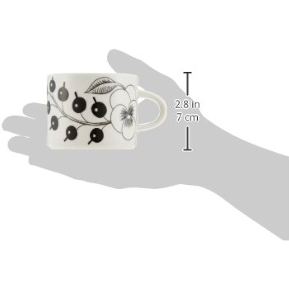 ARABIA Arabia Paratissi Black Tea Cup and Saucer 0.28L [Parallel Import]