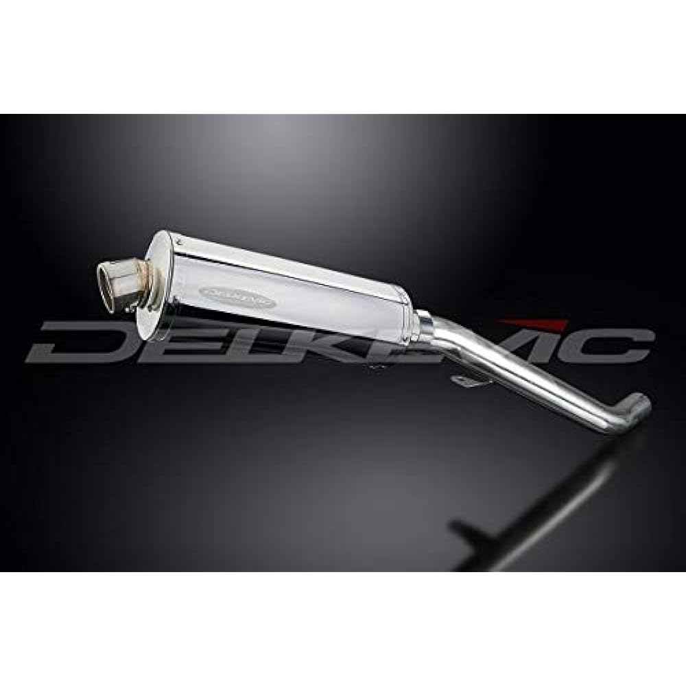 DELKEVIC Slip-on Stainless Steel Oval Muffler for TRIUMPH STREET TRIPLE 675 2013-2016 350mm KIT04B1