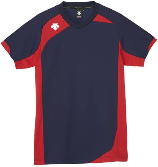 [DESCENTE] Short Sleeve Volleyball T-Shirt, Standard, Sweat Absorbent, Quick Drying, Dry Stretch, Unisex, Men's, Women's, Stickiness Control, Practice