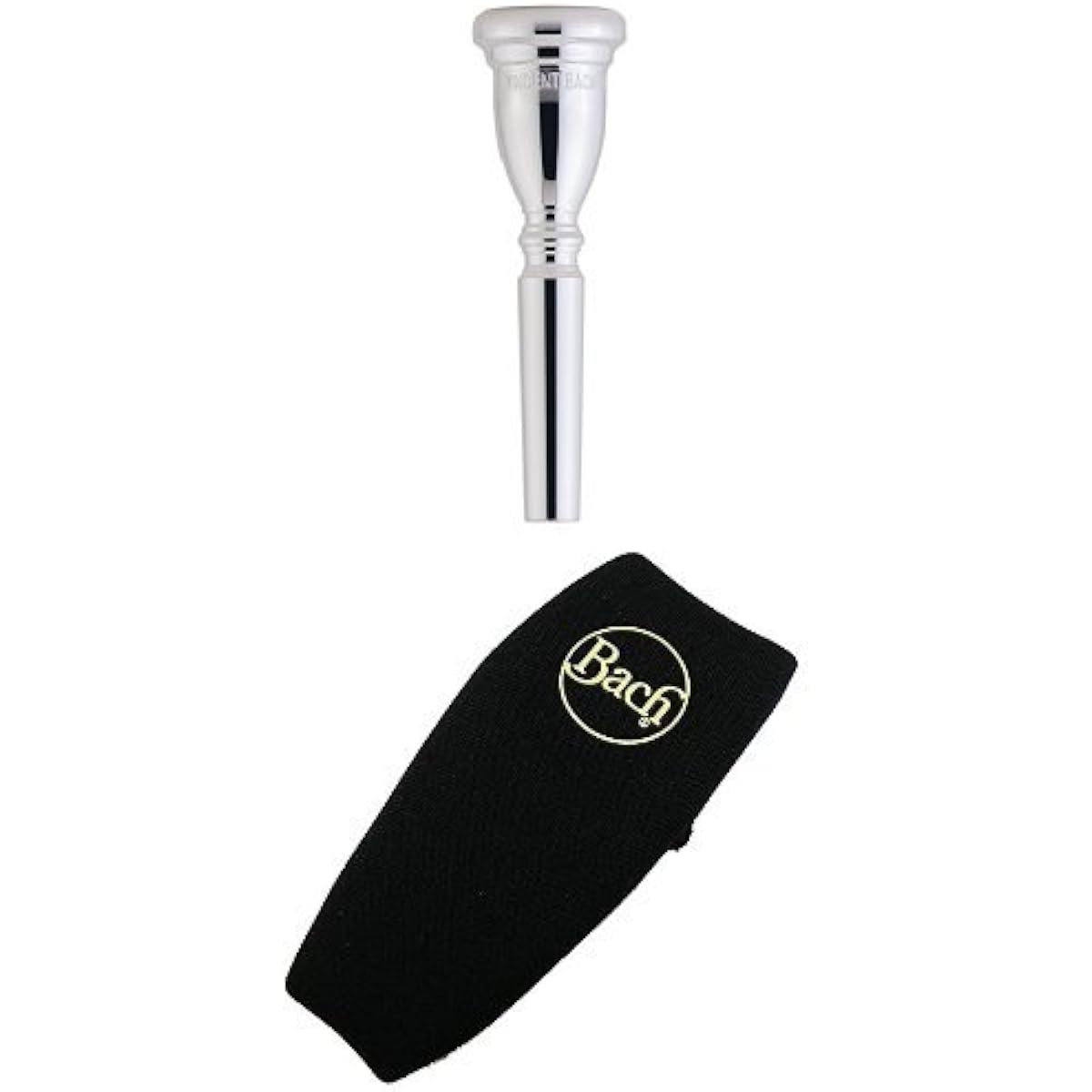 Back Trumpet Mouthpiece "Commercial 10-1/2MV" & Neoprene Mouthpiece Pouch Set