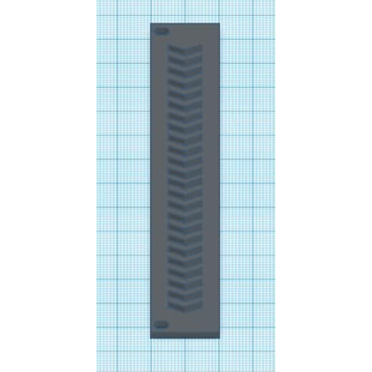 SSMS Eurorack 4HP Vent Panel Arrow - Black
