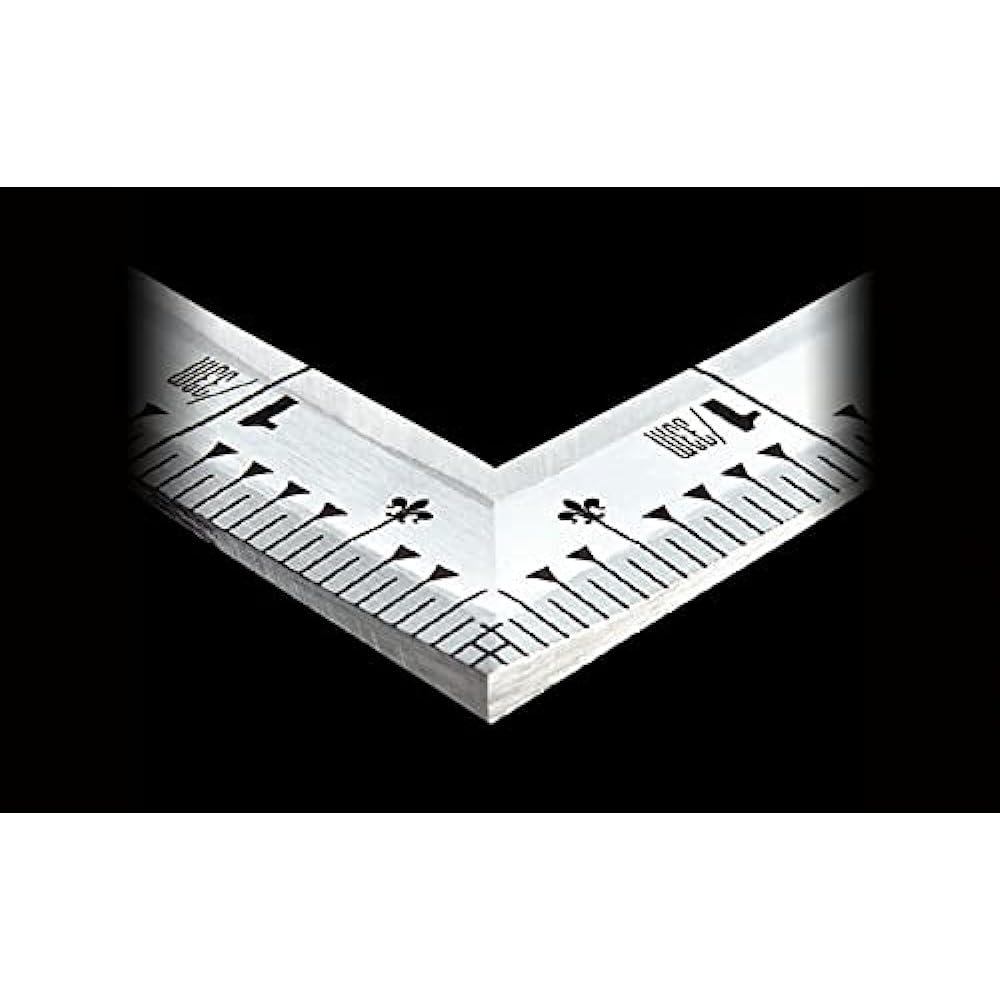 Shinwa Sokutei Curved Scale, Front and Back Scale Equivalent Scale, Red Numbers, Silver, 1 Shaku 5 Sun 10553
