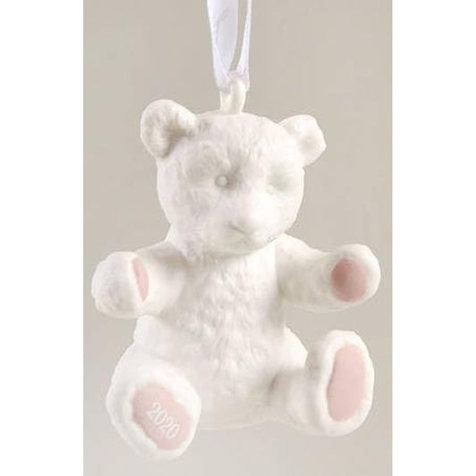 Wedgwood 2020 Baby's First Christmas Pink Ornament