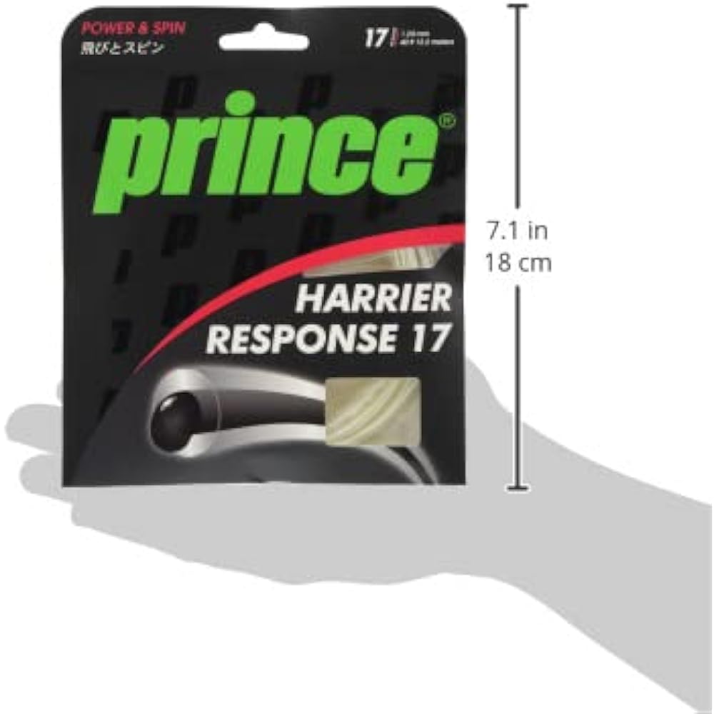 Prince Hardball Tennis Gut Harrier Response 17 7JJ032 Clear White