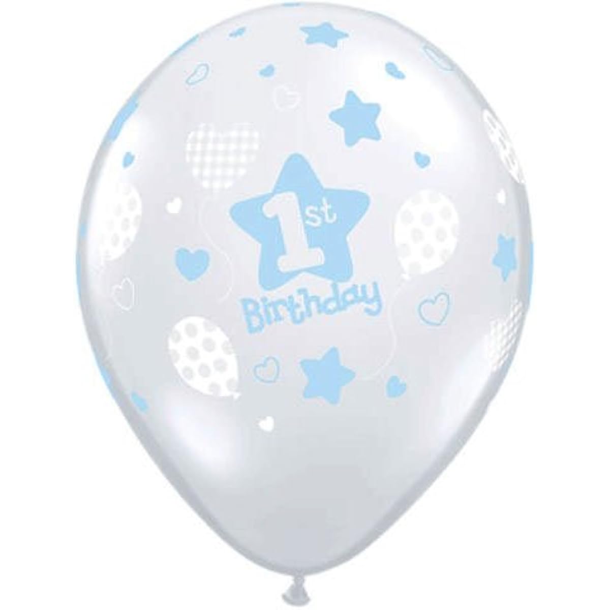 Boys First Birthday Latex Balloons (10) 1st