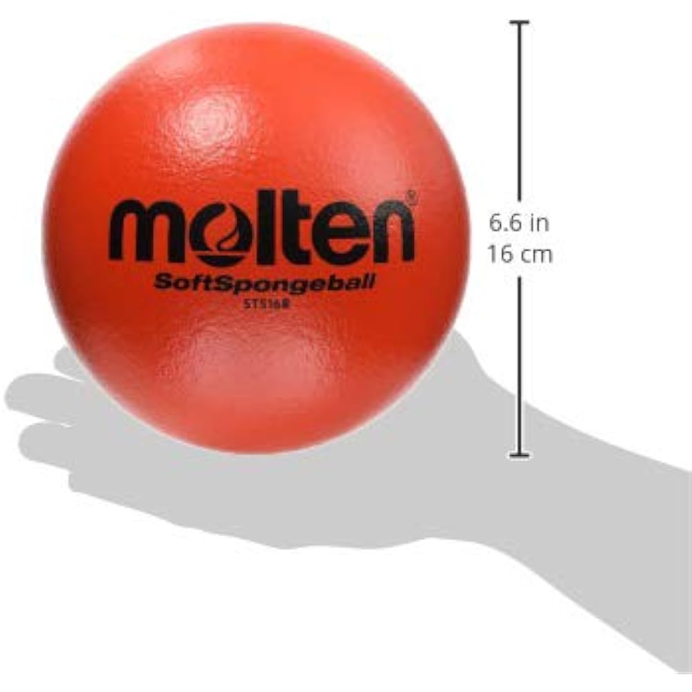 Molten Soft Sponge Ball 16cm R Red STS16R