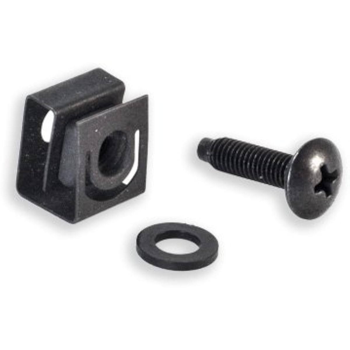 RackGold M6 Slide-On Cage Nuts & Screws w/Washers 25-Pack - Made in the USA