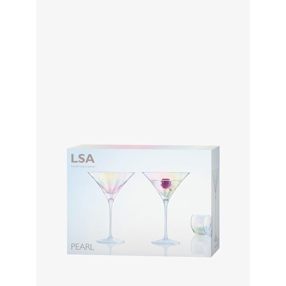 LSA Cocktail Glass Pearl 300ml PEARL G1444-11-916 Set of 2