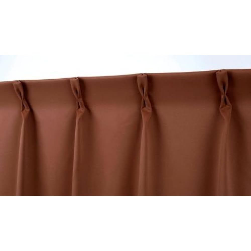 1st grade blackout curtains and insulation mirror lace, 4 pieces, brown, width 150 x length 230 (228)