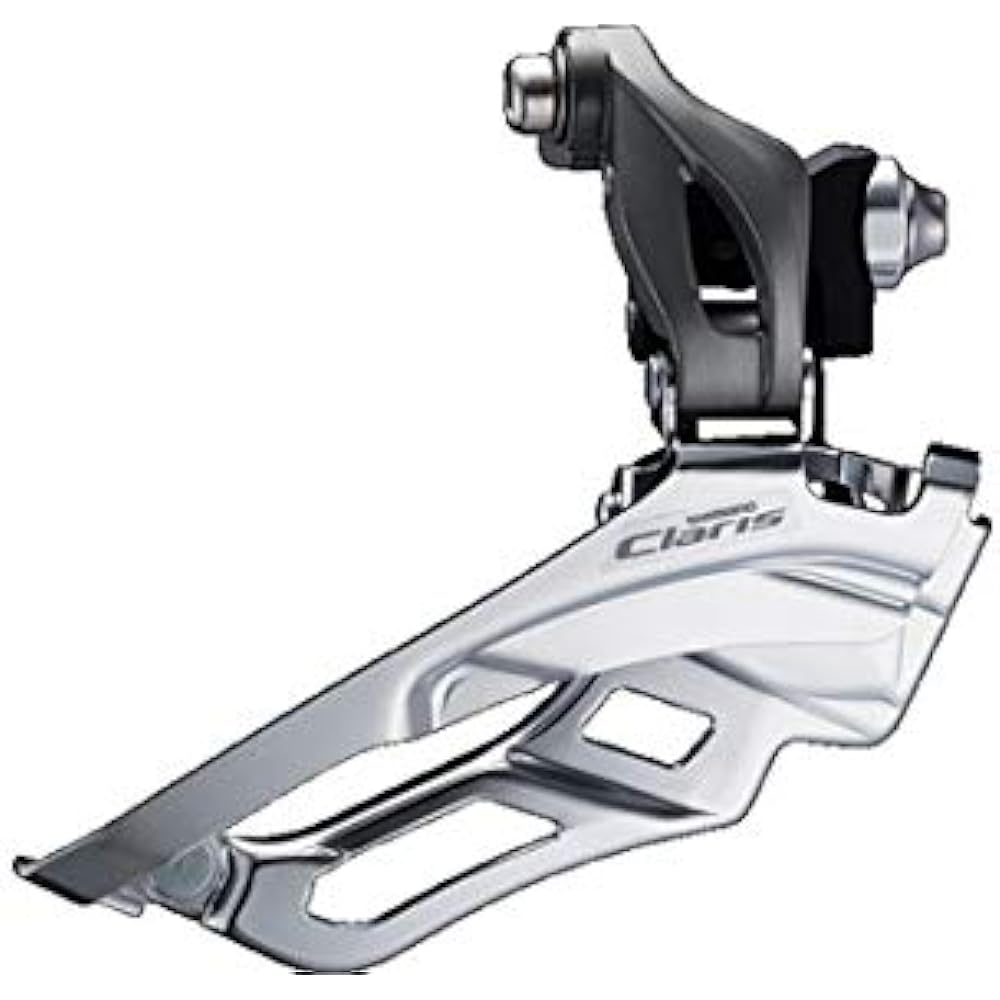 SHIMANO Front Derailleur (ROAD) FD-R2000-F Direct Mounted 2×8S Compatible Top Gear: 46-52T EFDR2000F CLARIS