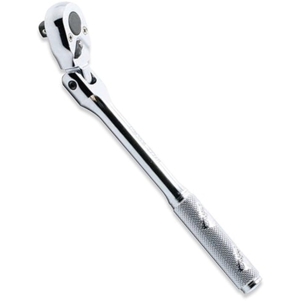 Yamashita Industrial Research Institute Koken 1/2 (12.7mm) SQ. Swinging Lilong Ratchet Handle (Polished Grip) Total Length 450mm 4774P-450